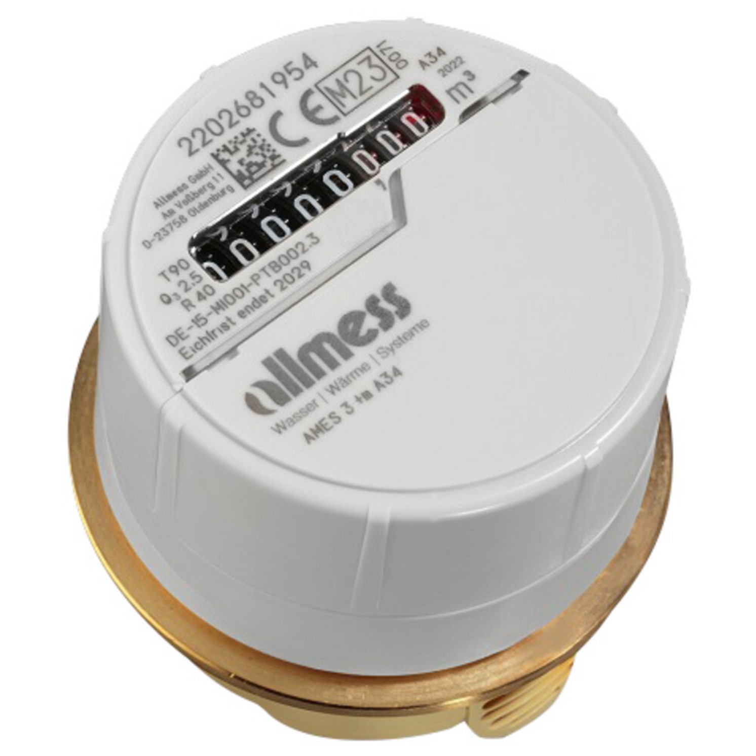 Allmess Wasserzähler-Messkapsel AMES 3 +m A34, 2,5 m³/h, für Wohnungen - 0203932206