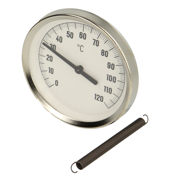 Bimetall-Anlegethermometer 0-120°C, Gehäuse 80mm