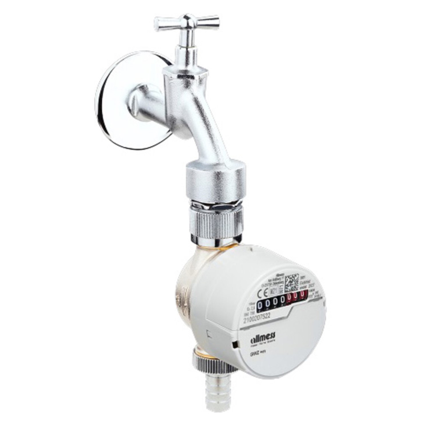 Allmess Zapfventil-Wasserzähler GWZ 3-V +m, 2,5 m³/h, für Wohnungen - 1401932206