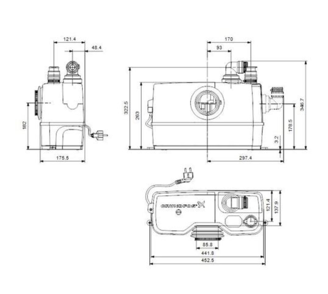 Grundfos Hebeanlage SOLOLIFT2 WC-1 - 97775314