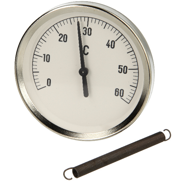 Bimetall-Anlegethermometer 0-60°C, Gehäuse 80mm