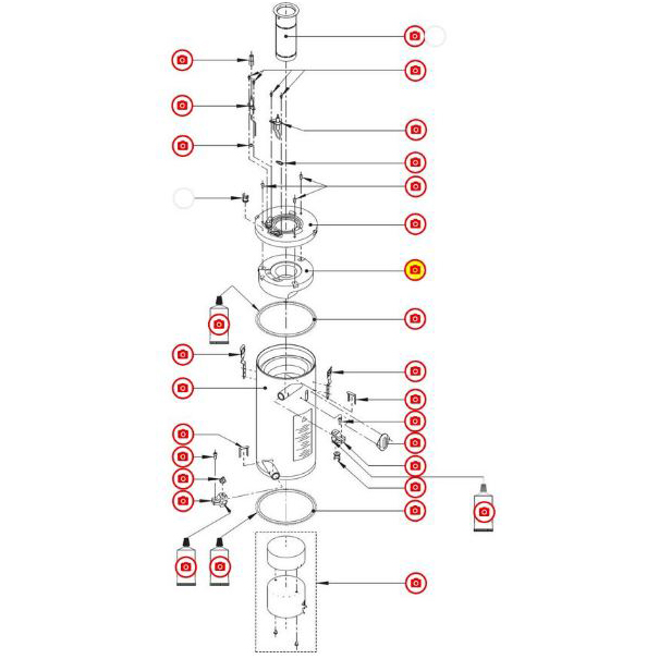 Isolierung für Brennerplatte Oberteil Wolf CGB, CGS, CGW - 8603041