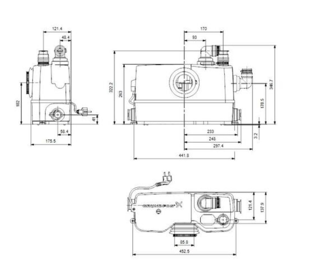 Grundfos Hebeanlage SOLOLIFT2 WC-3 - 97775315