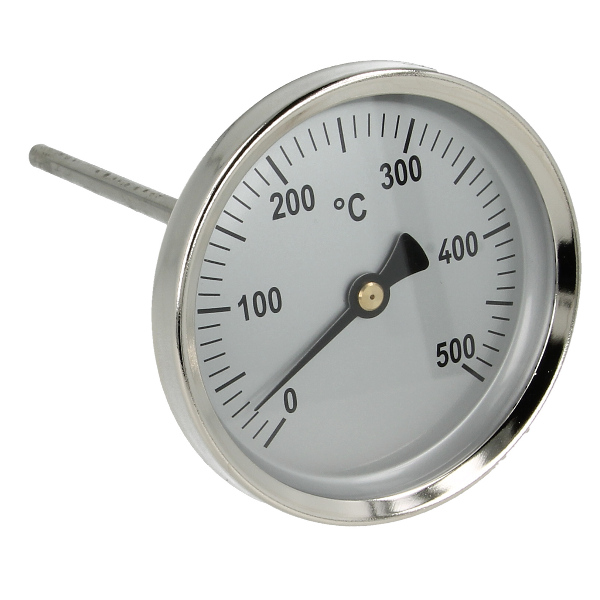 Rauchgasthermometer 100mm, Bi-Metall, 0 bis +500 °C