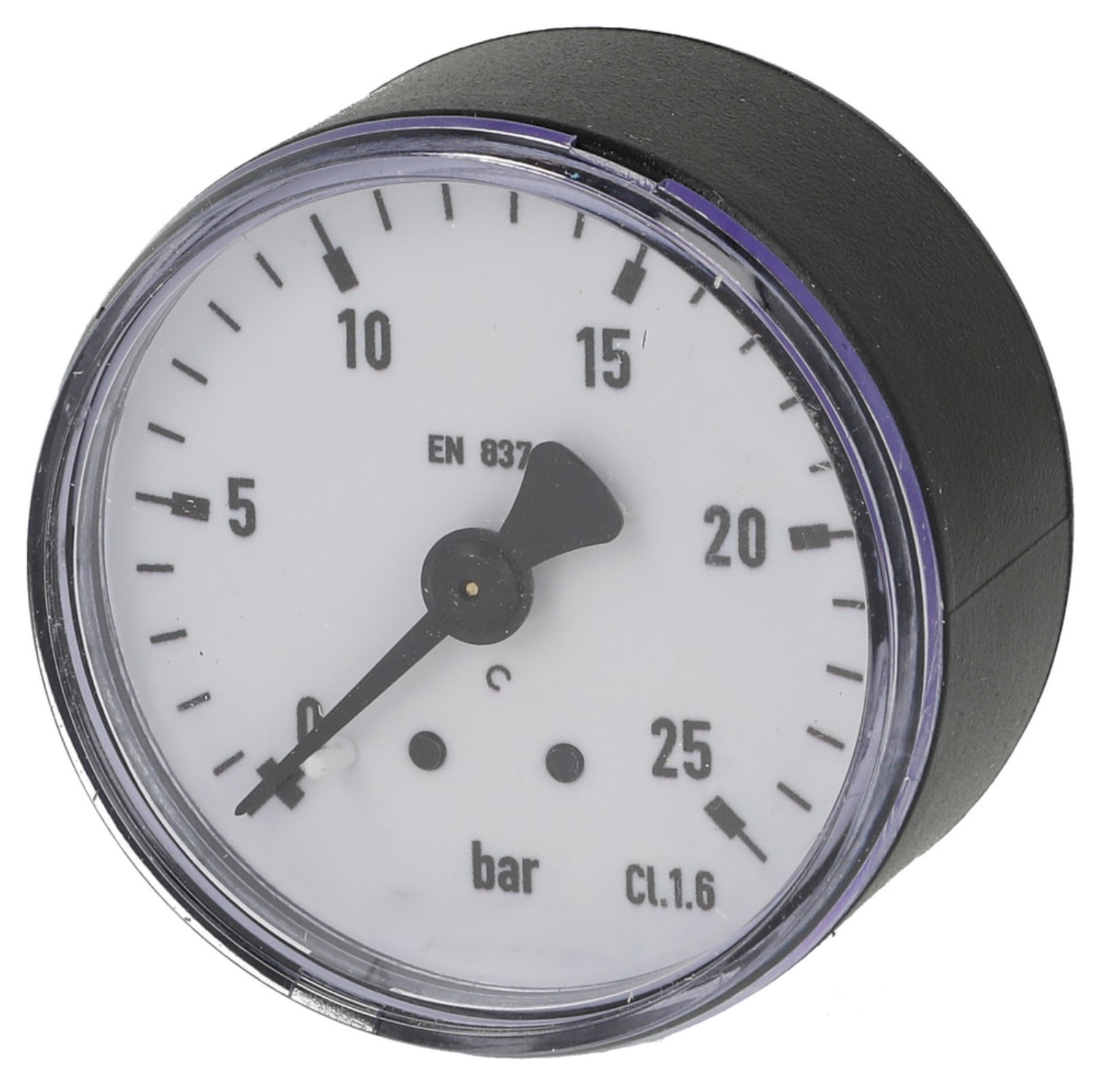 Druckmanometer 1/4" axial 0-25 bar