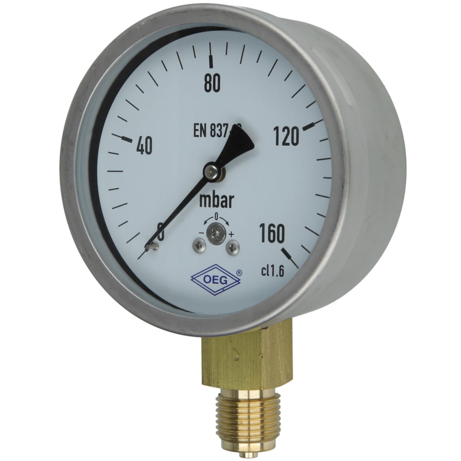 Kapselfedermanometer Gas 0 - 160 mbar