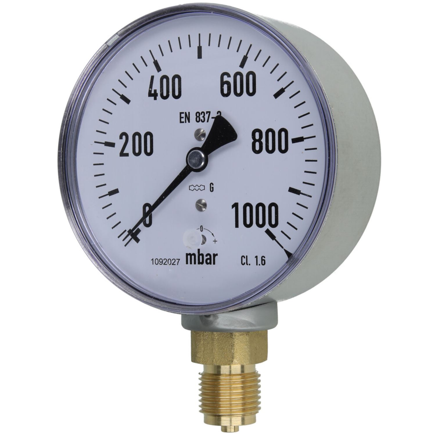 Kapselfedermanometer Gas 0 - 1000 mbar